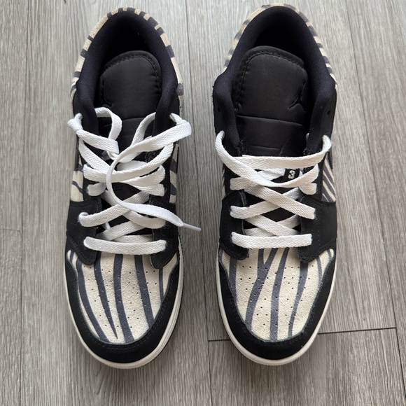 Nike Jordan’s Zebra Print Low-Top Sneakers